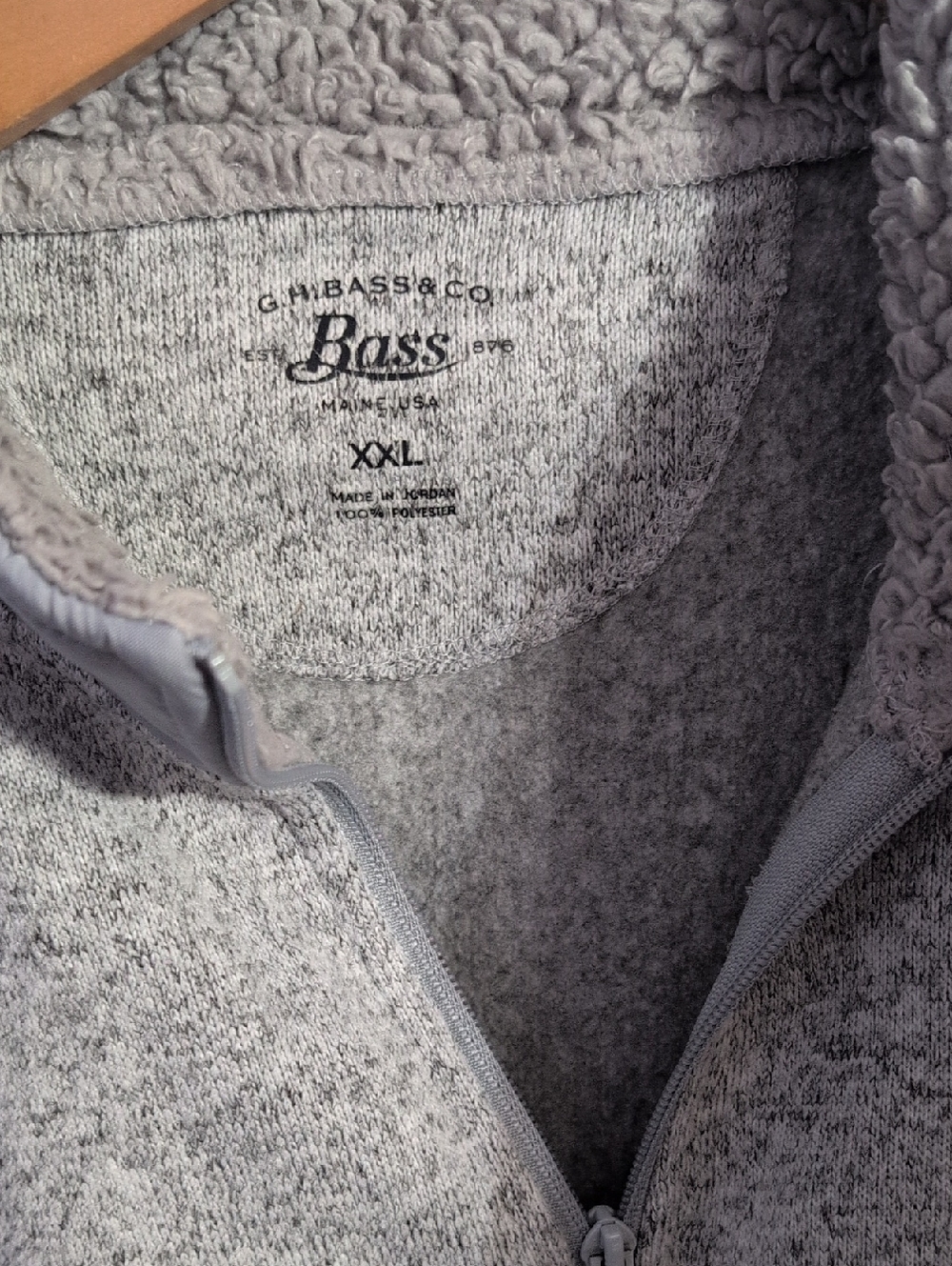 Bass Women's  Light Gray Sherpa-Lined Zip Up Vest